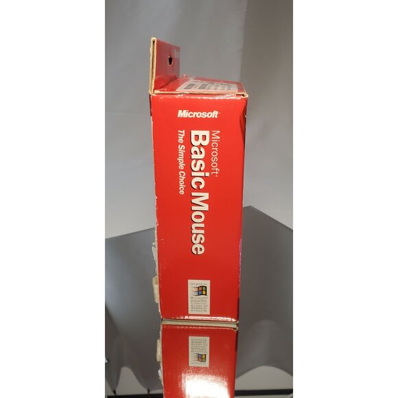 Vintage Microsoft Basic Wired Mouse PS/2 X08-07228 Cream PC Windows - Picture 4 of 5